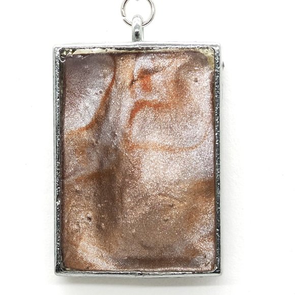 Iridescent Bronze Earrings - Picture 3 of 4